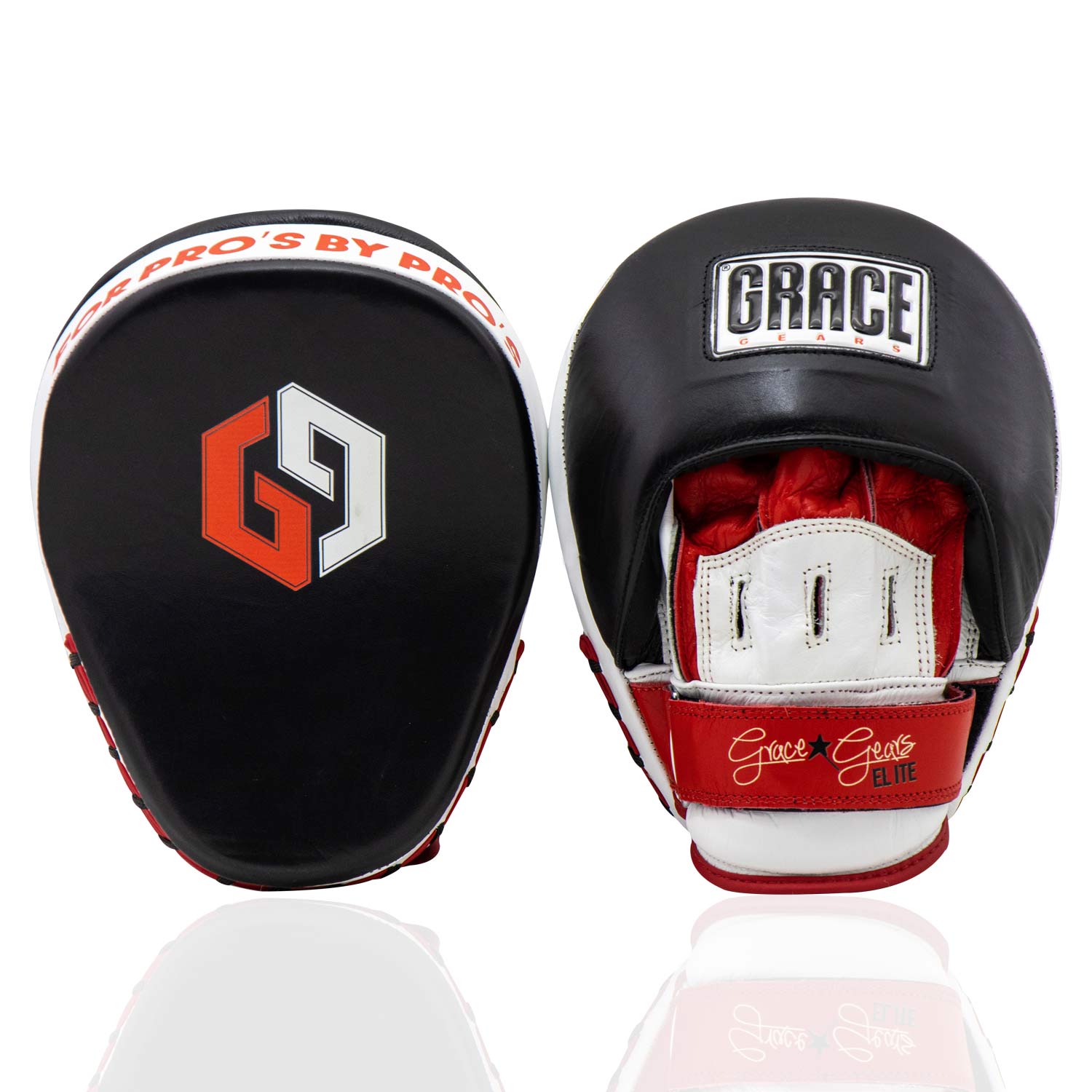 Focus Punch Mitt Elite Black White Red