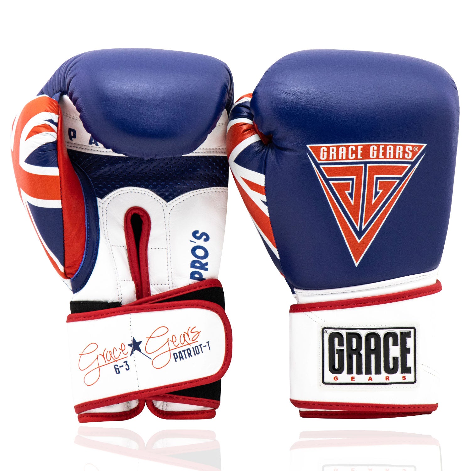 Patriot Training Gloves Blue White Red