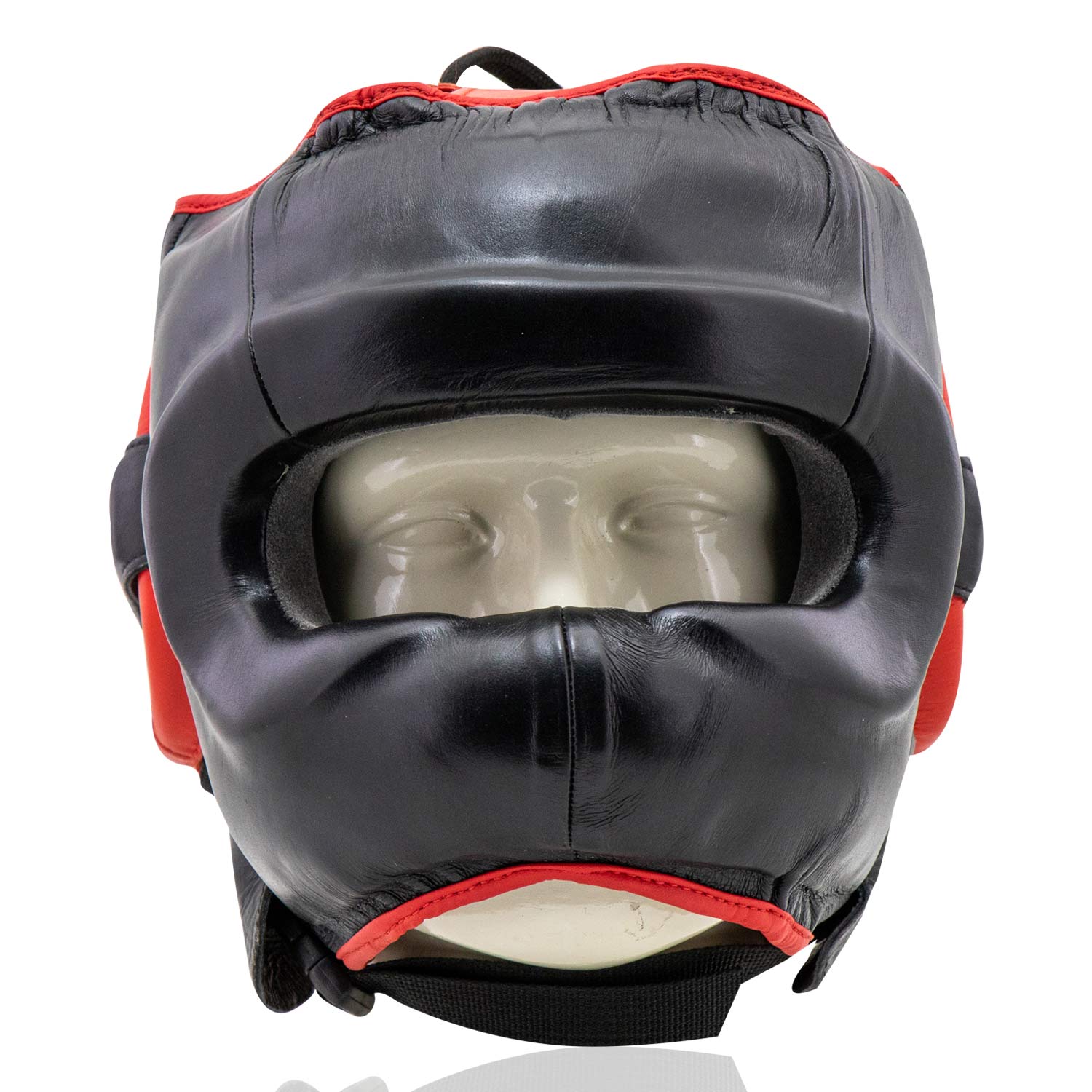 Head Guard Face Protector Black Red