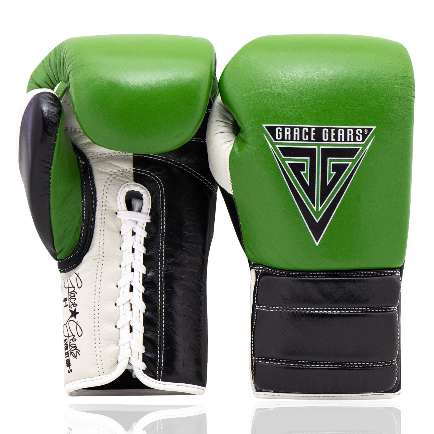 Evolution Sparring Gloves Green Black Cool Grey