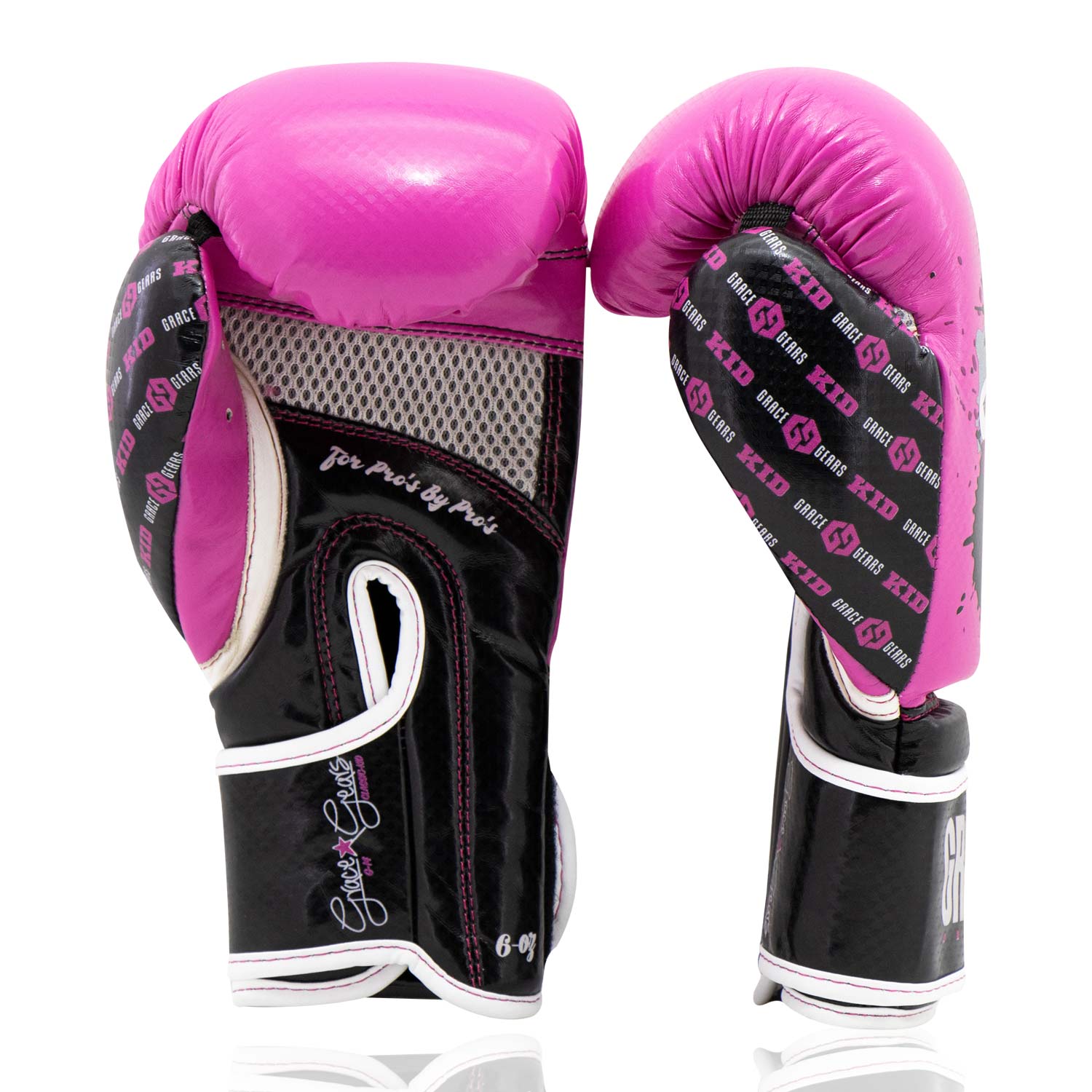 Classic Kid Gloves Pink Black