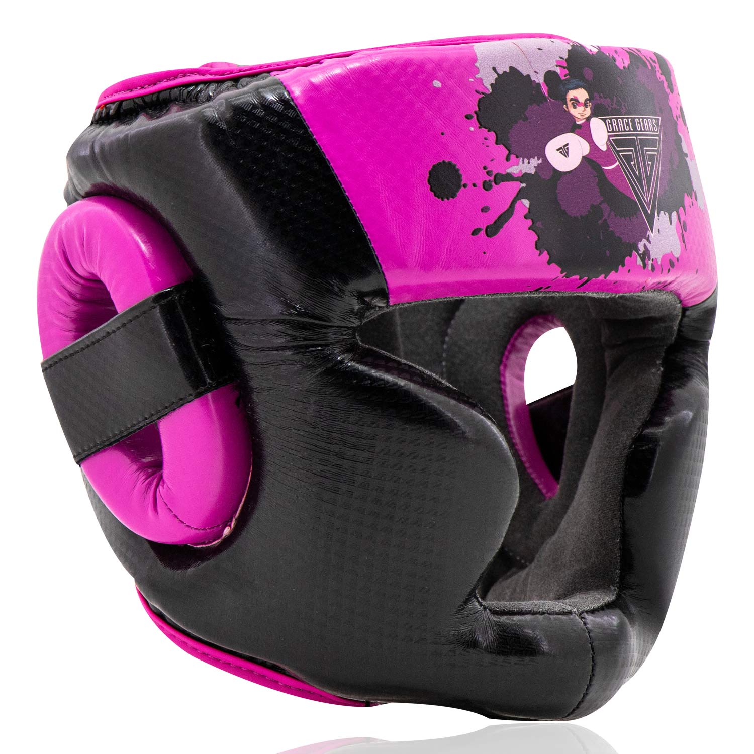 Kid Head Guard Classid Kid Pink Black