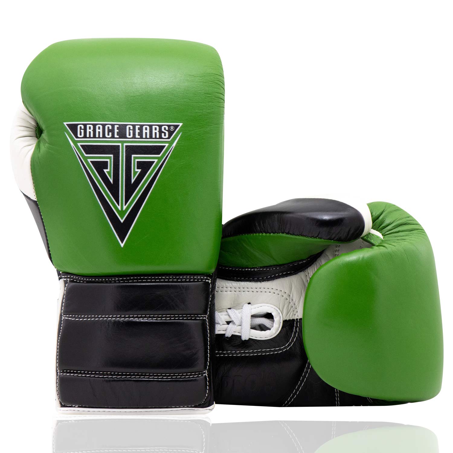 Evolution Sparring Gloves Green Black Cool Grey