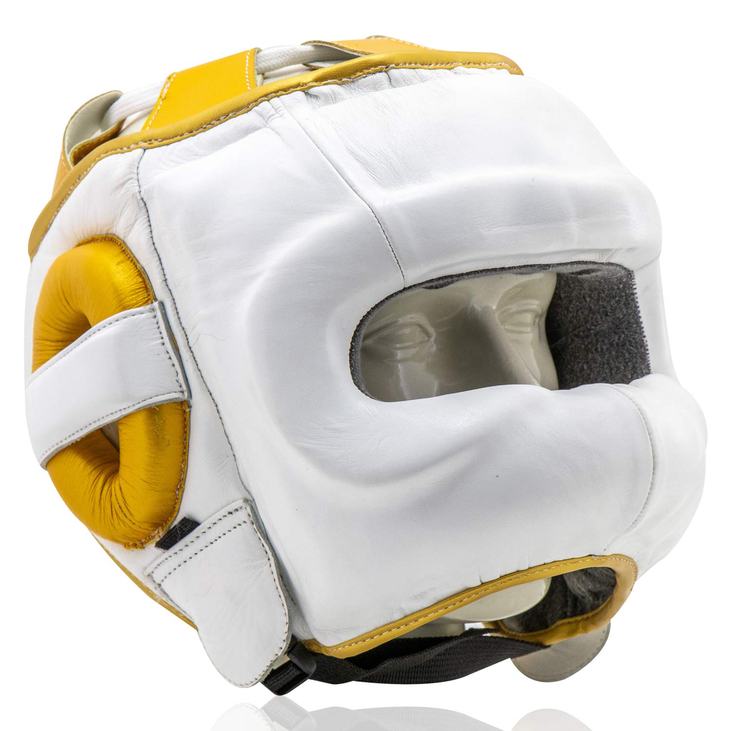 Head Guard Face Protector White Gold