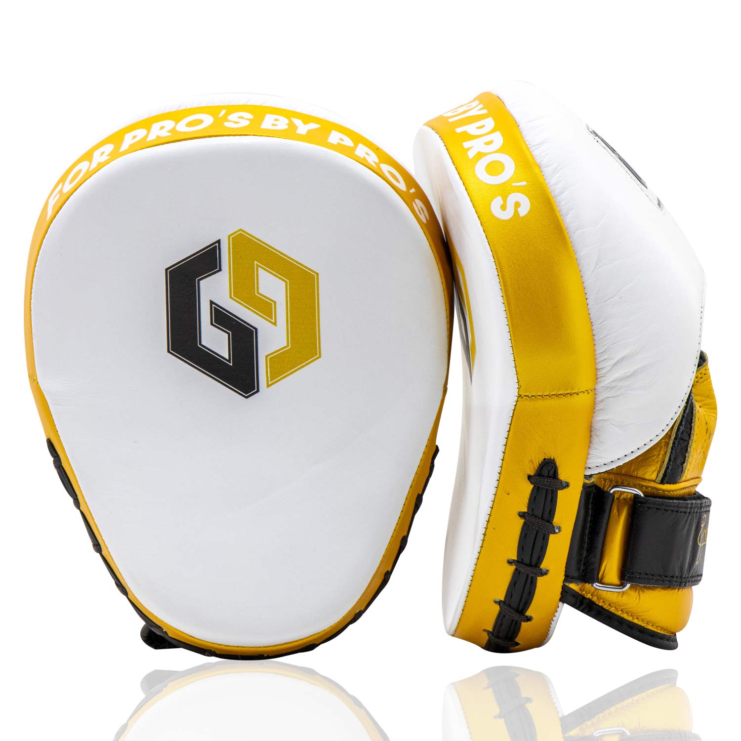 Focus Punch Mitt Elite White Gold Black