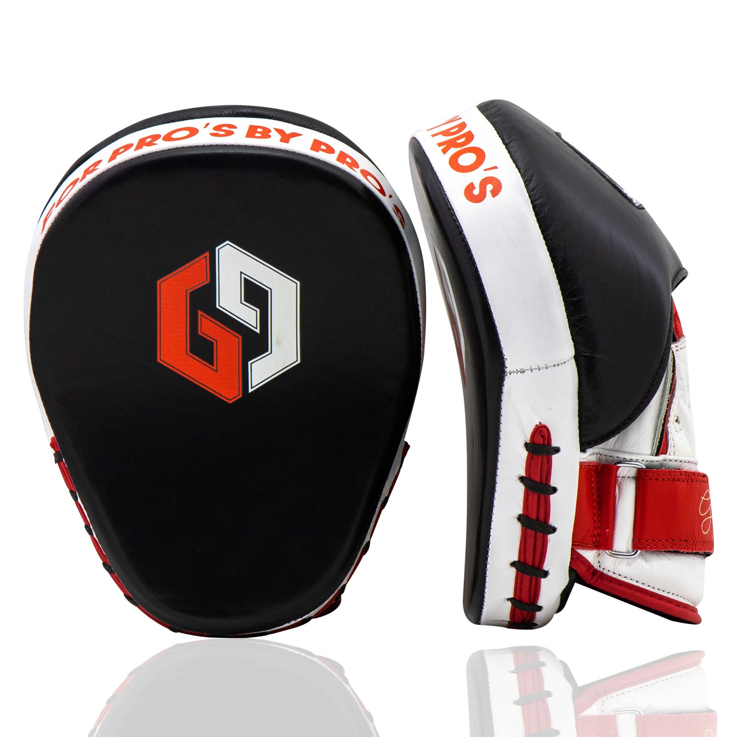 Focus Punch Mitt Elite Black White Red