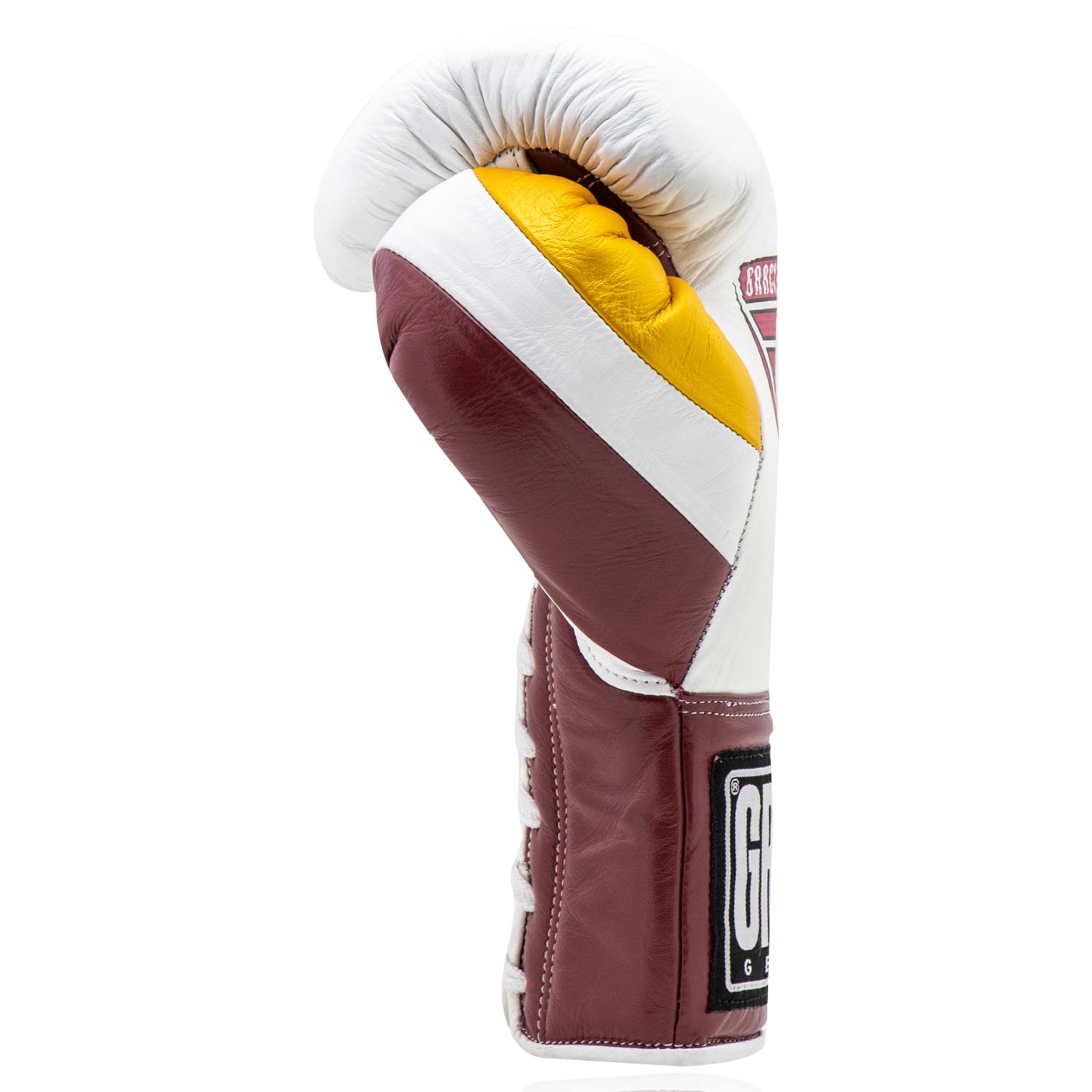 Professional Gloves White Gold Maroon