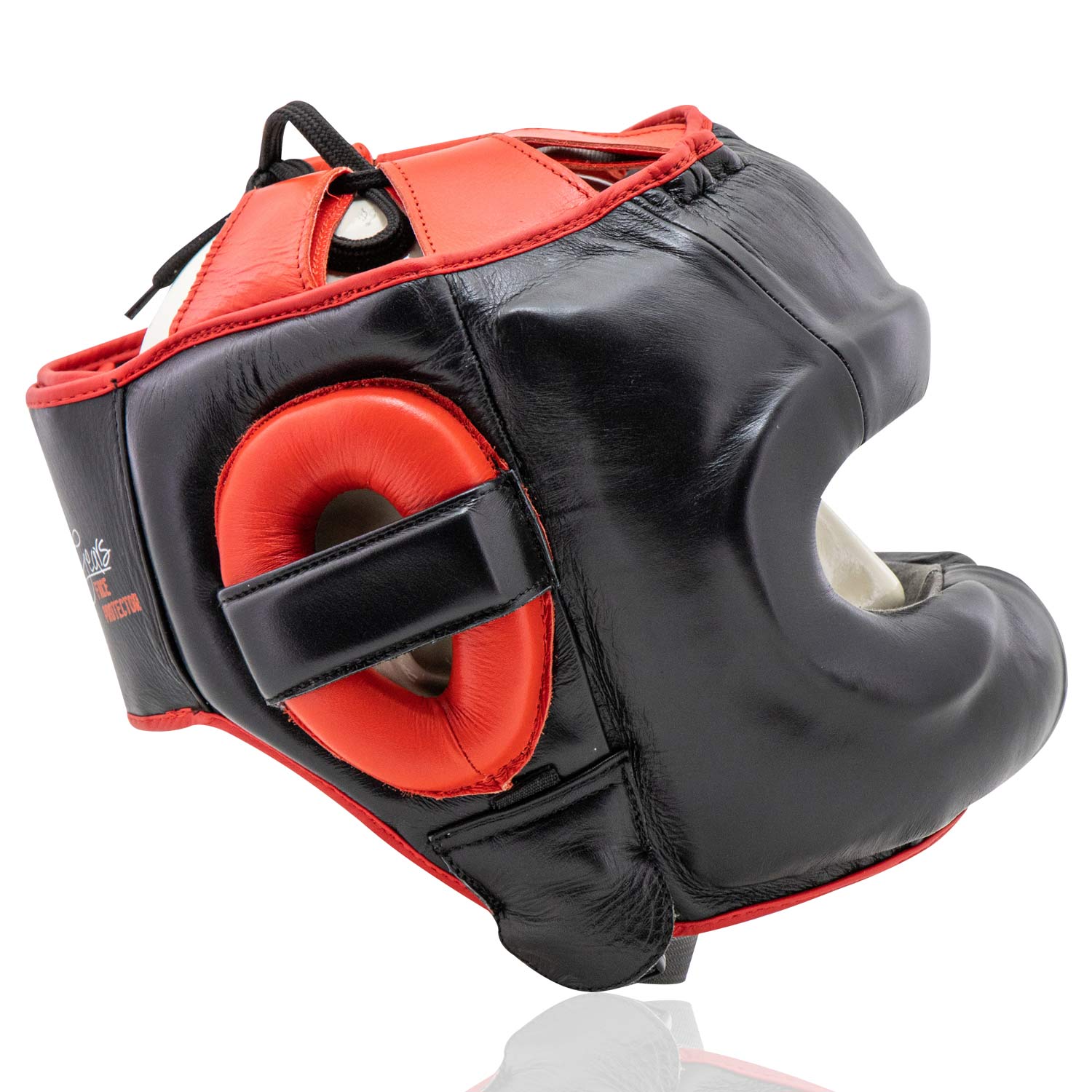 Head Guard Face Protector Black Red