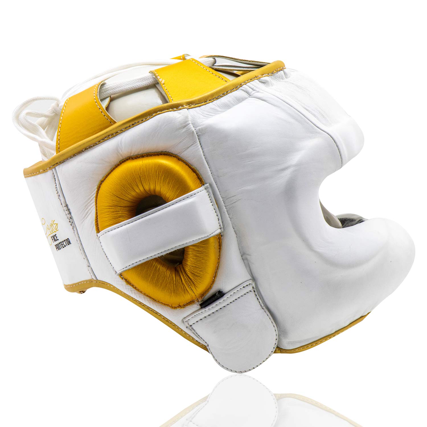 Head Guard Face Protector White Gold