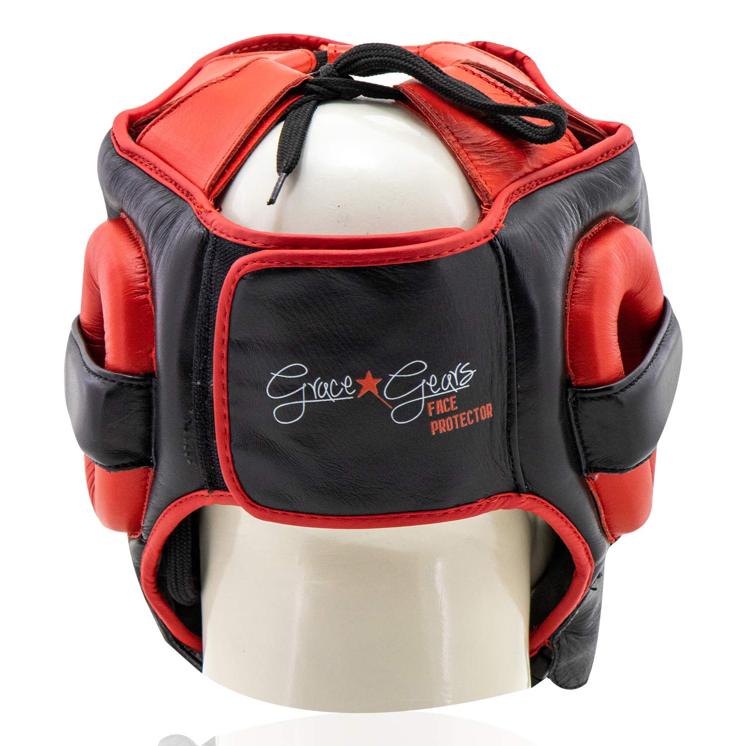 Head Guard Face Protector Black Red