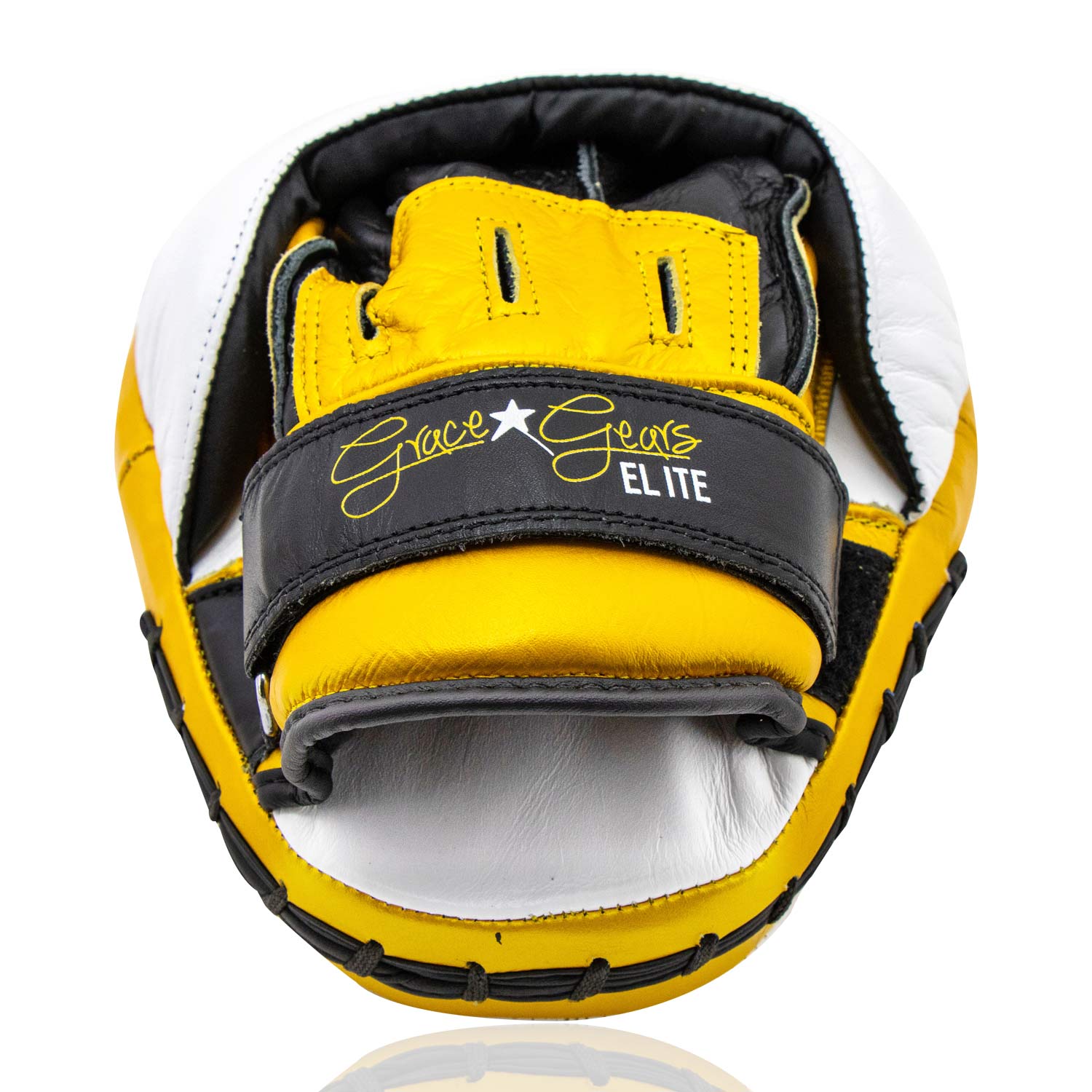 Focus Punch Mitt Elite White Gold Black