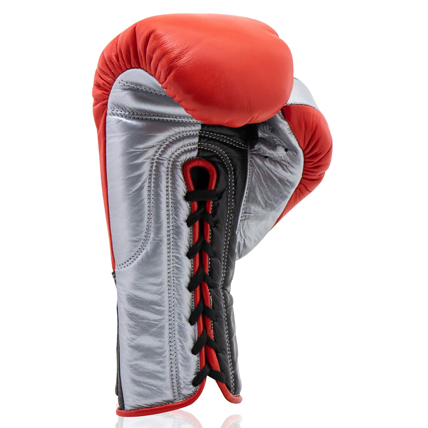 Professional Gloves Red Black Silver