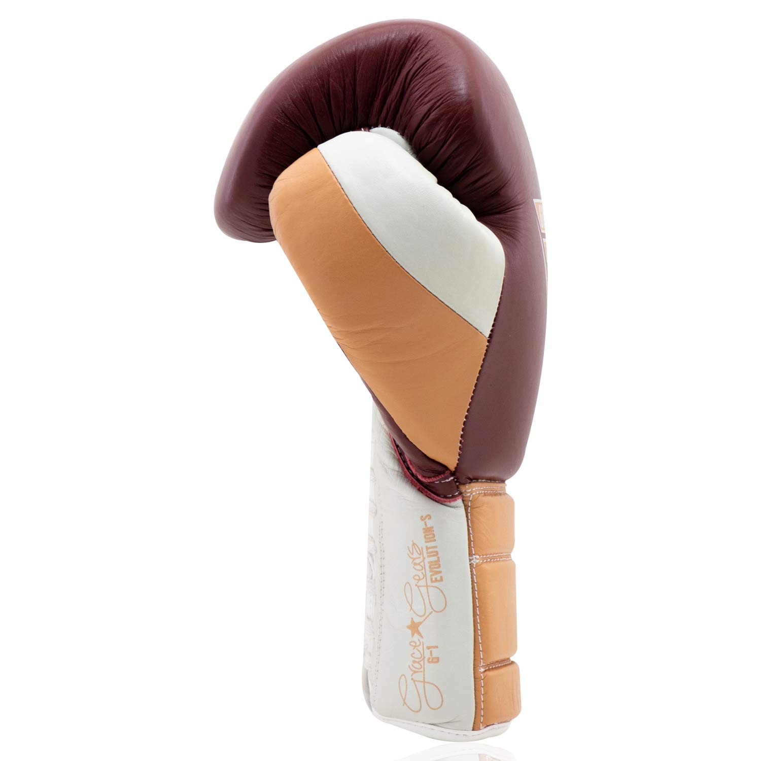 Evolution Sparring Gloves Maroon Peach CoolGrey