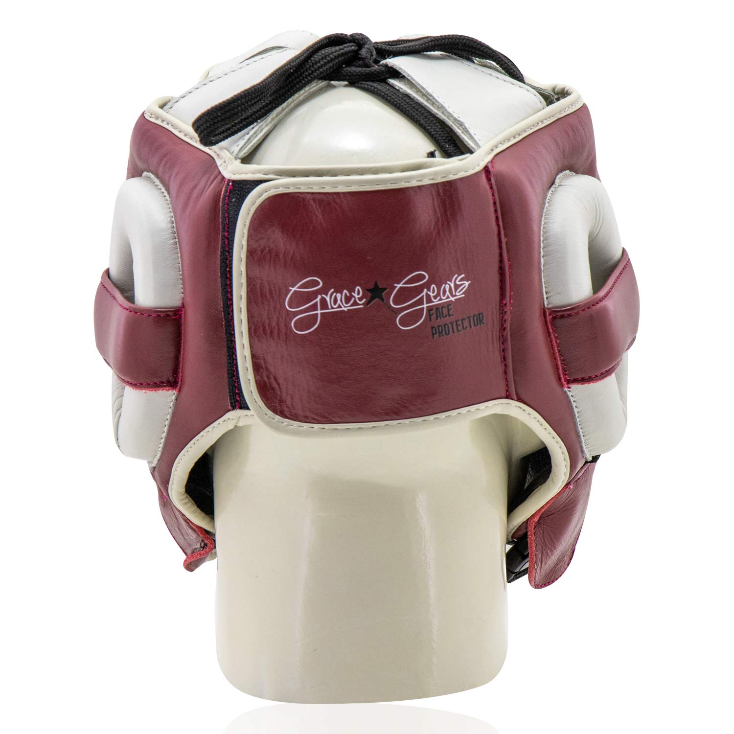 Head Guard Face Protector Maroon CoolGrey