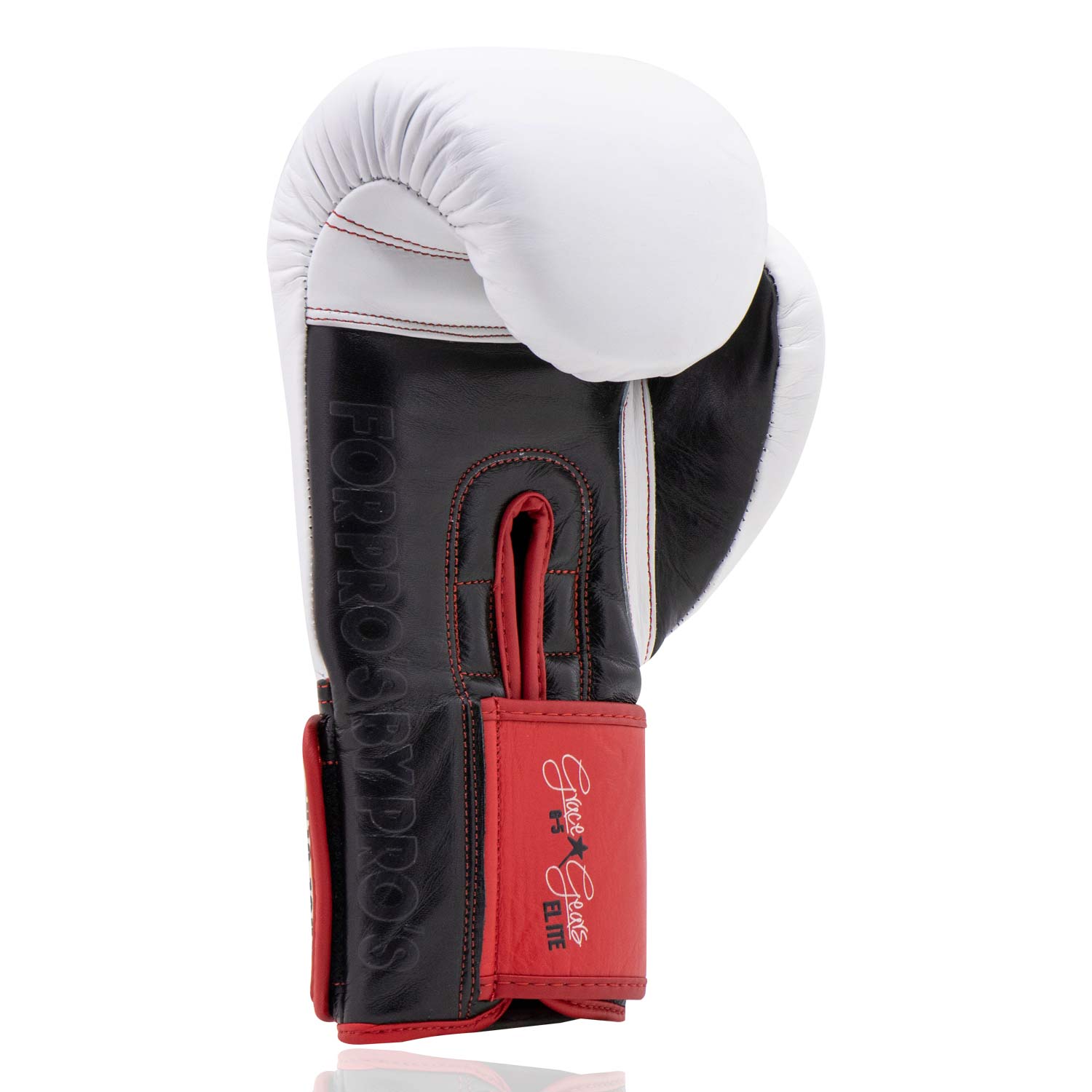 Elite Gloves White Black Red