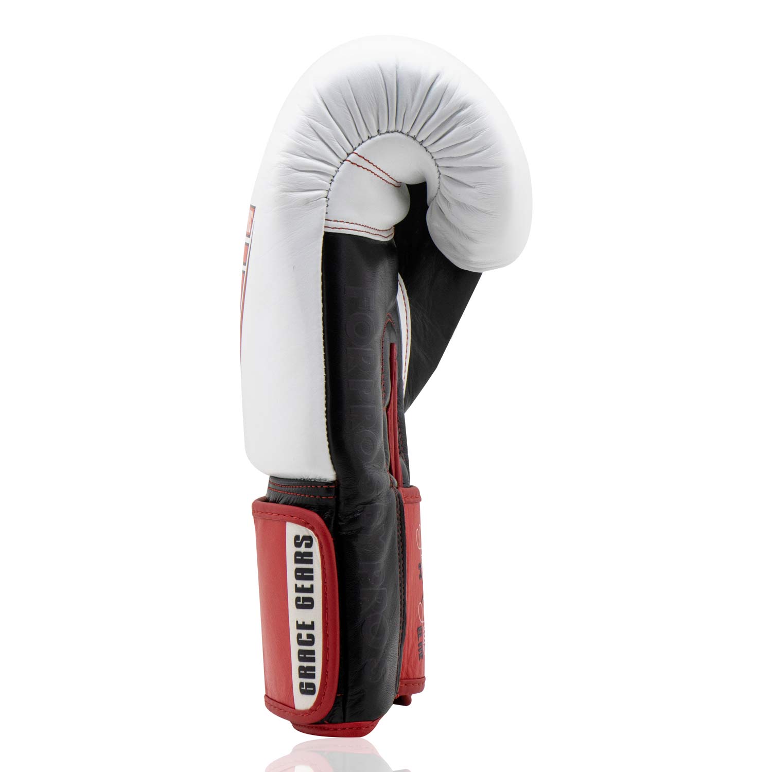 Elite Gloves White Black Red