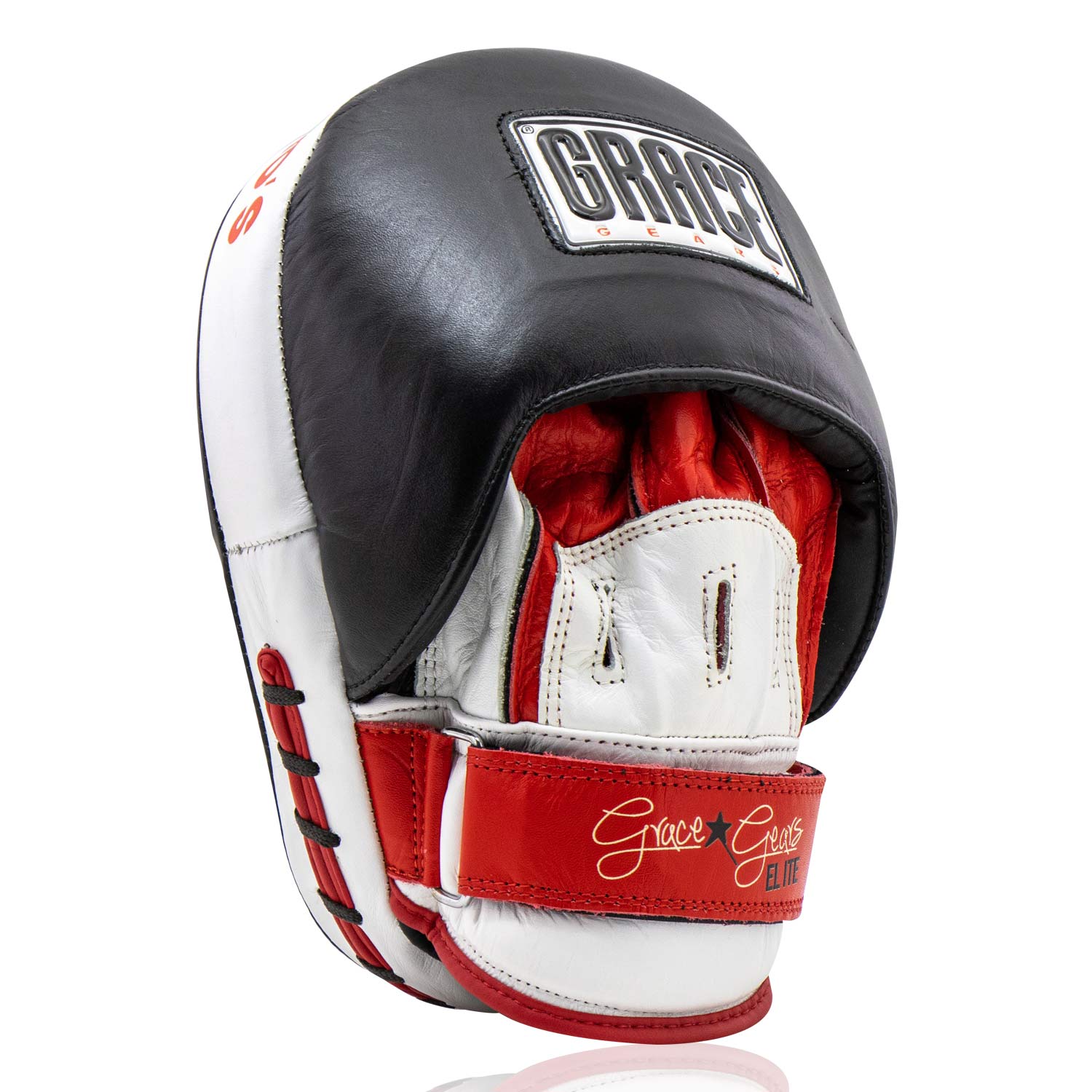 Focus Punch Mitt Elite Black White Red